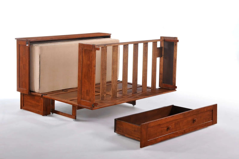 Night & Day Clover Queen Murphy Cabinet Bed with Mattress