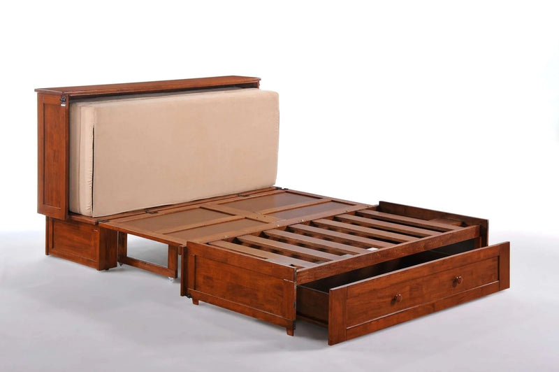 Night & Day Clover Queen Murphy Cabinet Bed with Mattress