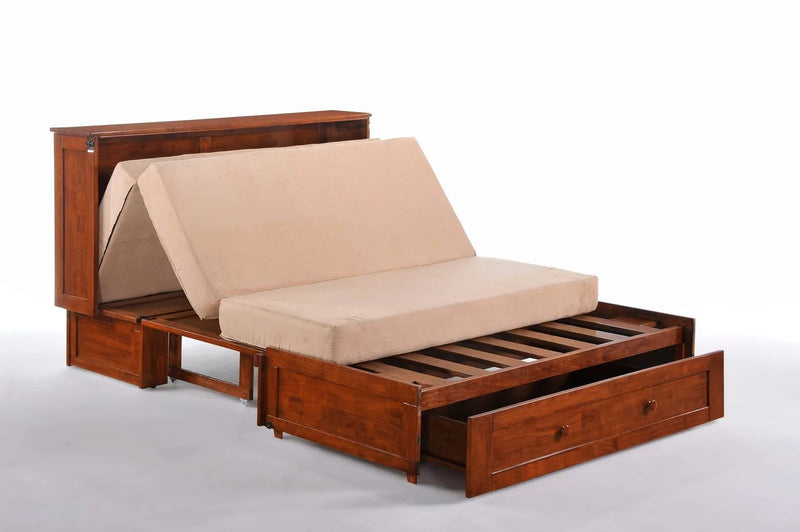 Night & Day Clover Queen Murphy Cabinet Bed with Mattress
