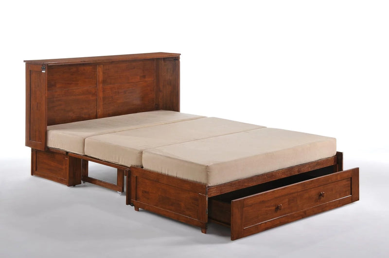 Night & Day Clover Queen Murphy Cabinet Bed with Mattress