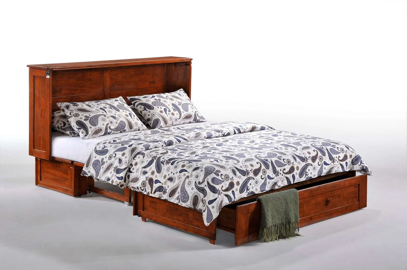 Night & Day Clover Queen Murphy Cabinet Bed with Mattress