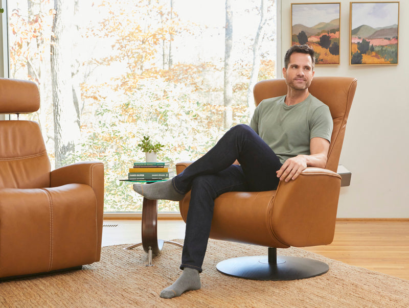 Fjords Oskar Swing Relaxer Zero Gravity Motorized Recliner Chair