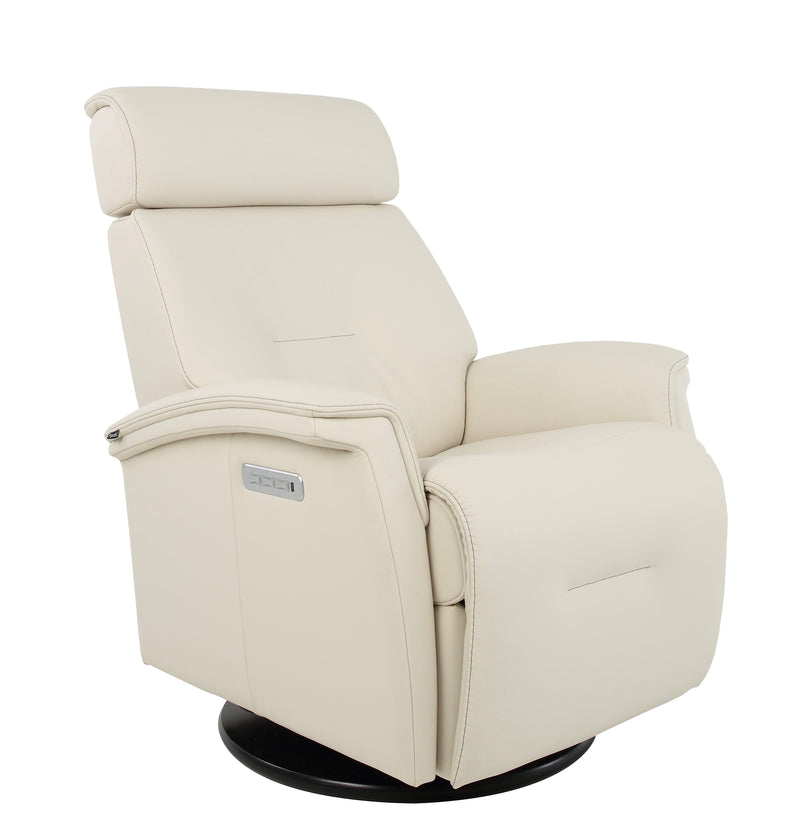 Fjords Rome Large Power Swivel Glider Recliner with Lumbar Support