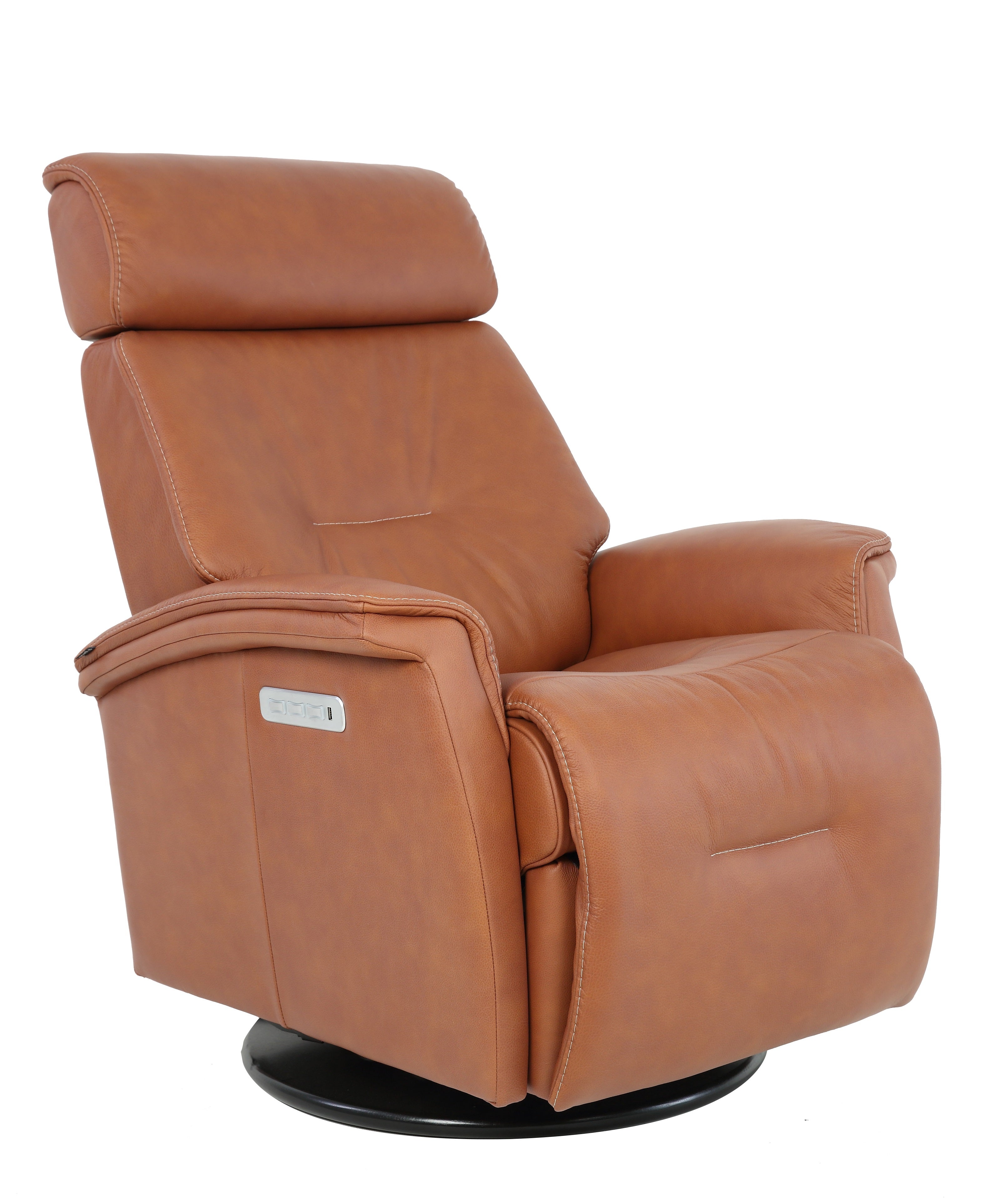 Fjords Rome Large Power Swivel Glider Recliner with Lumbar Support