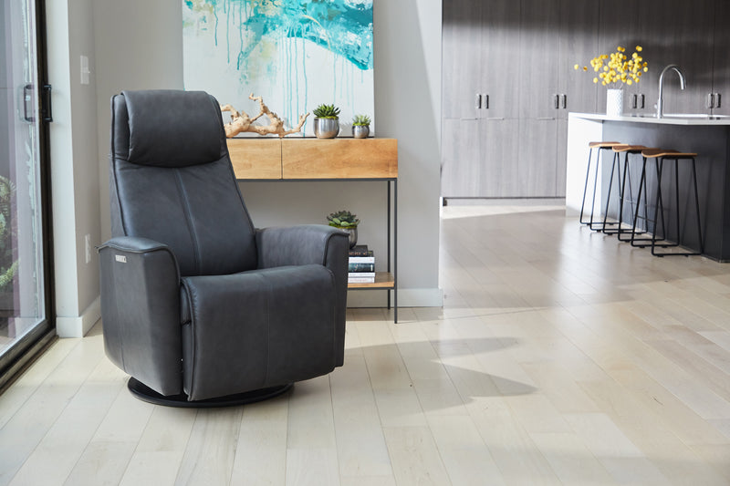 Fjords Urban Large Leather Swing Relaxer Recliner