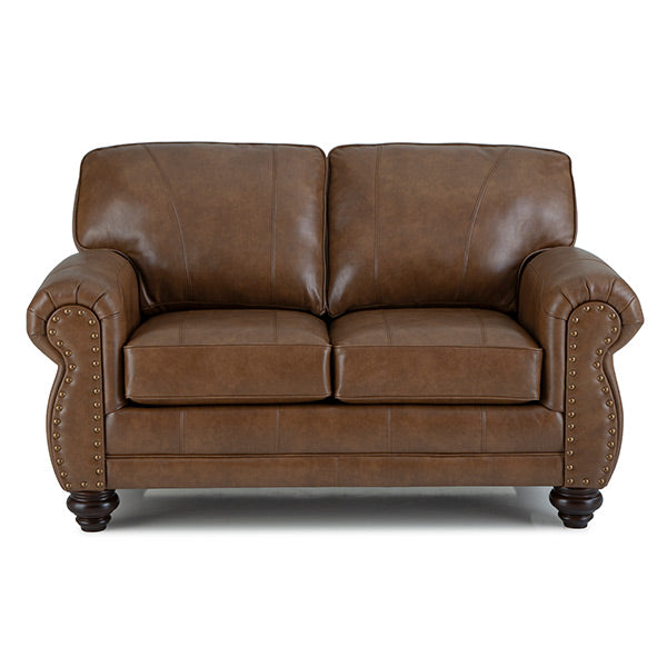 Noble Leather Loveseat L64