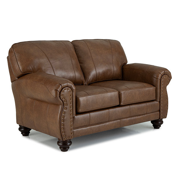 Noble Leather Loveseat L64