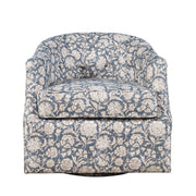 Jofran Lottie Swivel Chair Floral Upholstered Accent Chair