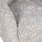 Jofran Lottie Swivel Chair Floral Upholstered Accent Chair
