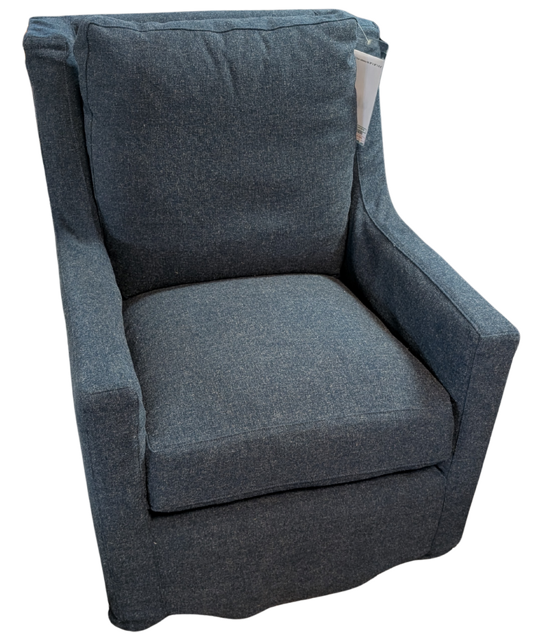 Four Seasons Lainey Slipcovered Swivel Glider Accent Chair