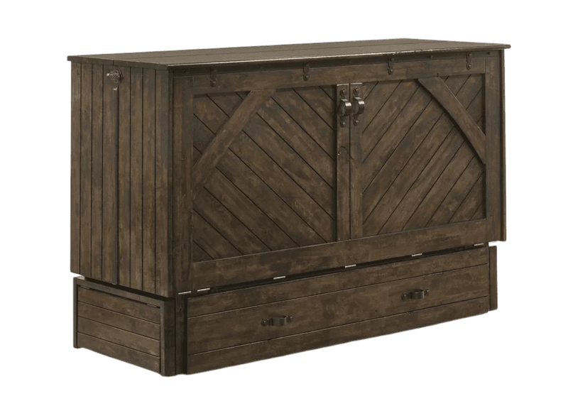 Night & Day Furniture Ranchero Murphy Cabinet Bed with Memory Foam Mattress