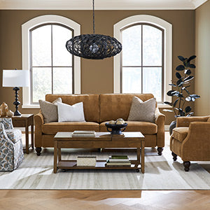 Adeline Revella Collection Modern Inclininer Stationary Chair with Wood Legs