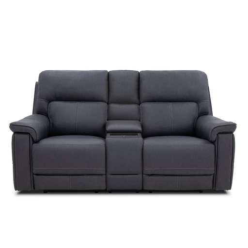 Jumbo Slate Triple Power With Console Loveseat By Warehouse M