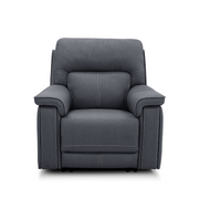 Recliner Jumbo Slate Triple Power Recliner By Warehouse M