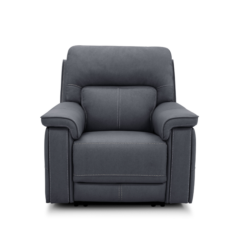 Recliner Jumbo Slate Triple Power Recliner By Warehouse M