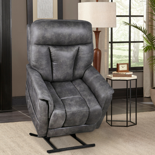 471 Roadhouse Smoke Recliner By Warehouse M – angled view