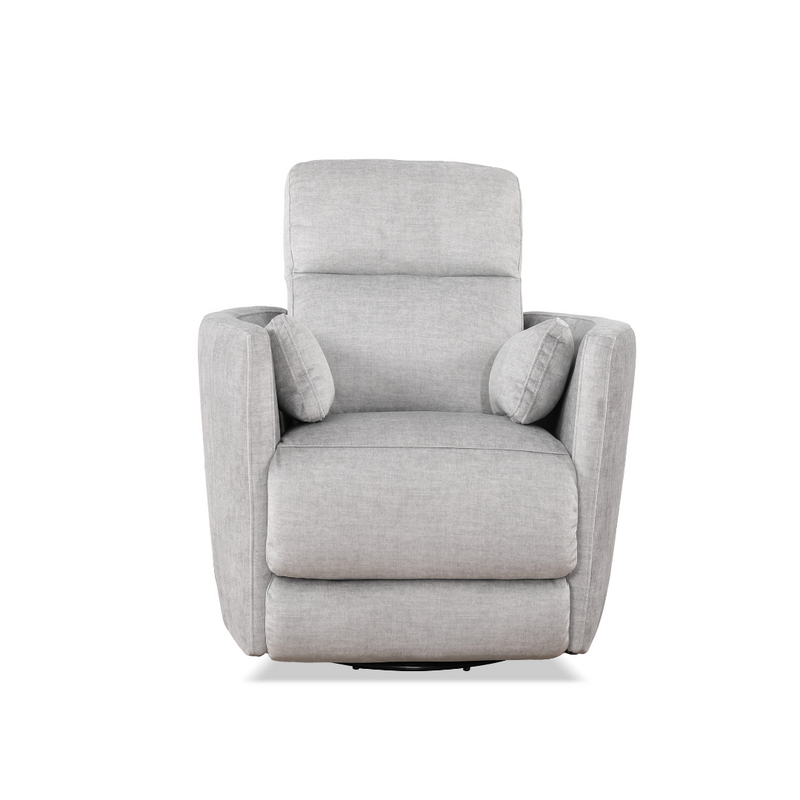 Silver 360 Swivel Recliner By Warehouse M – angled view