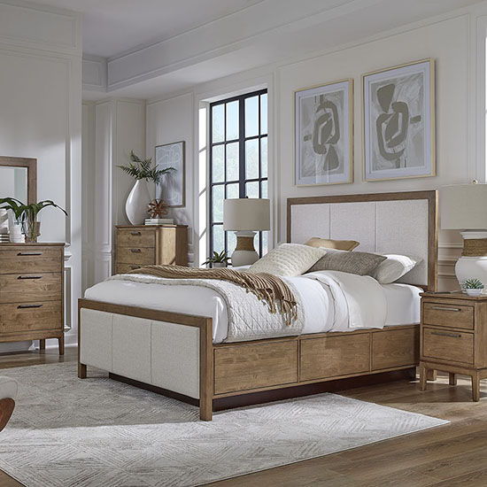 Bailey - Small 2-Drawer Nightstand - Nutmeg
