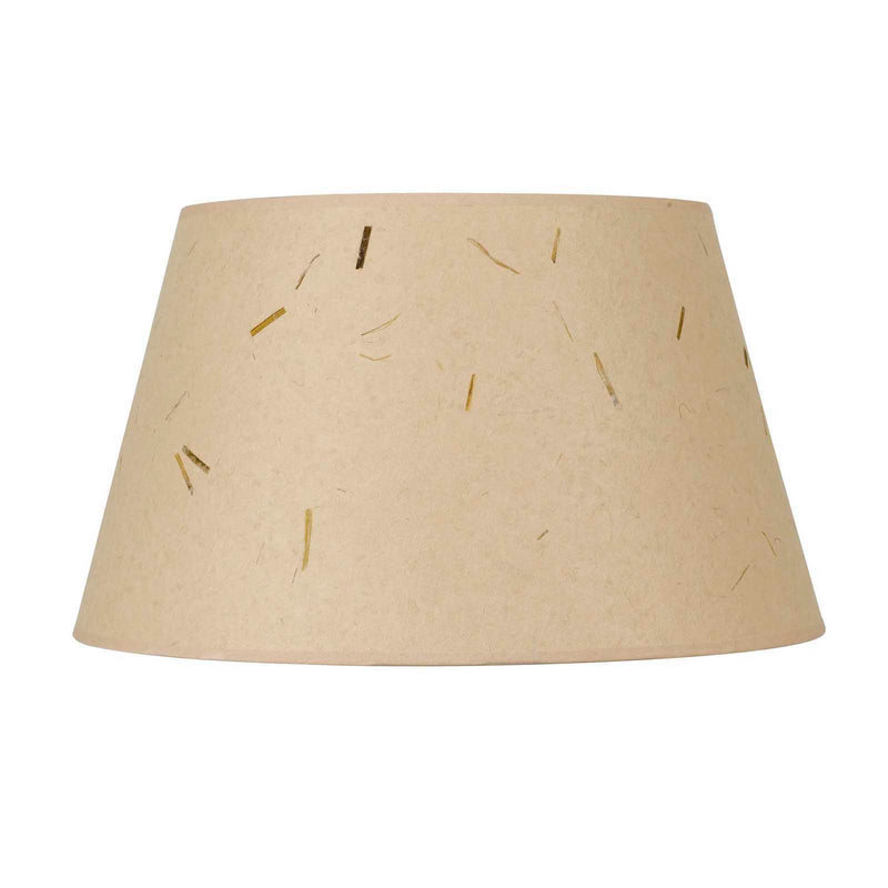 13" Height Paper Shade - Kraft & Beige - 22" Diameter