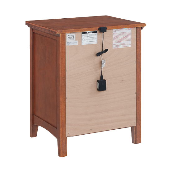 McKenzie - 3-Drawer Nightstand - Glazed Antique Cherry
