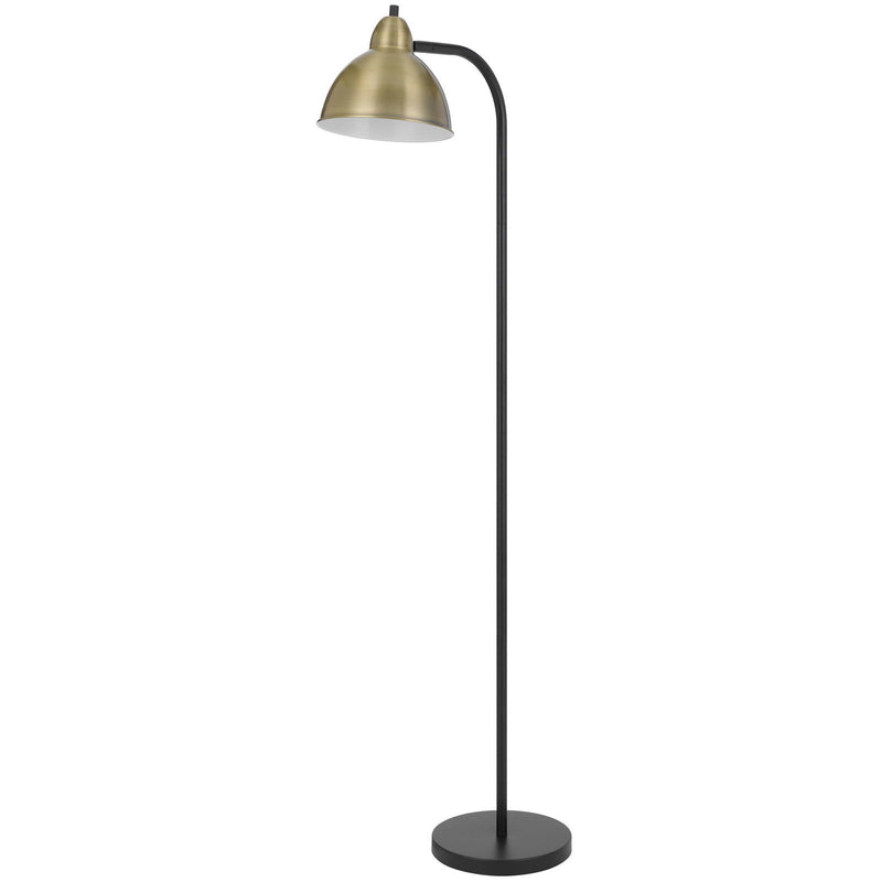 Morley - Metal Floor Lamp - Black / Antique Brass