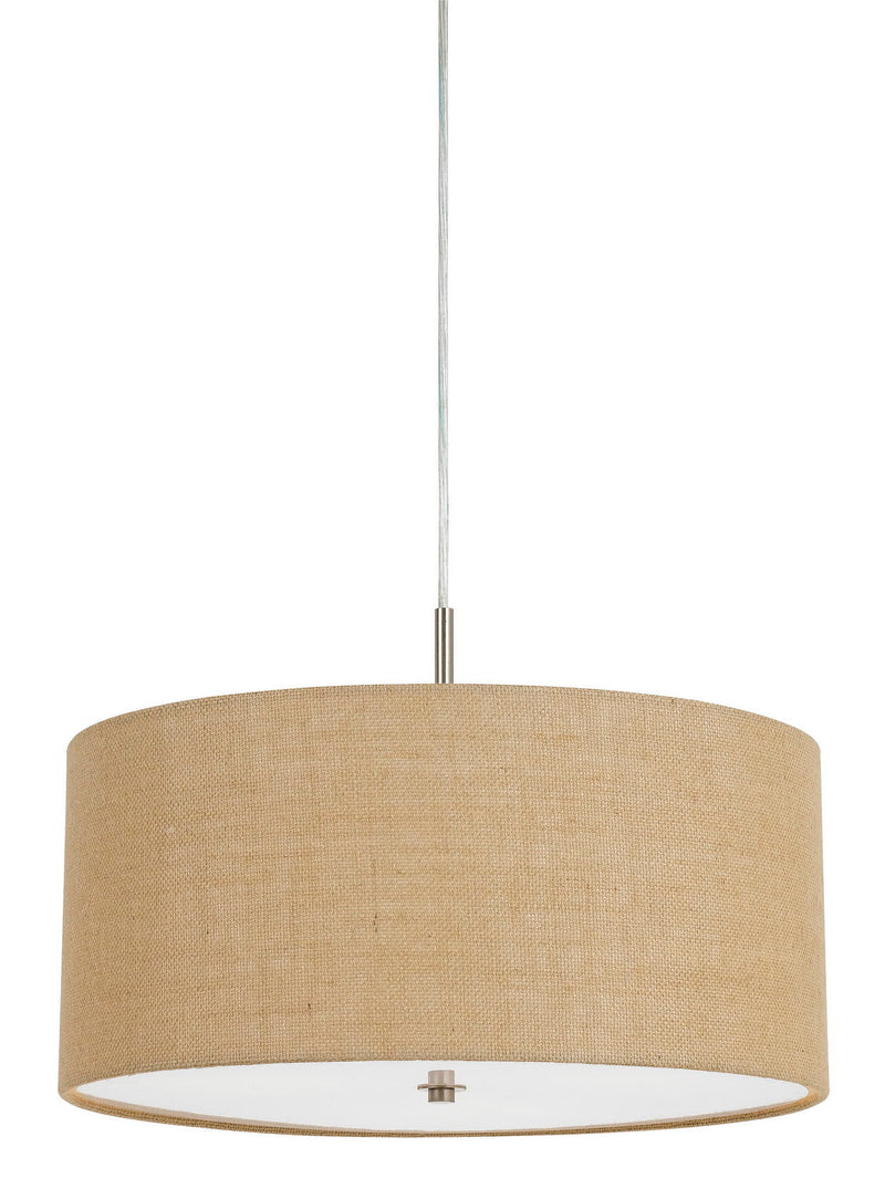 Addison - 8.5" Height Metal Pendant - Burlap