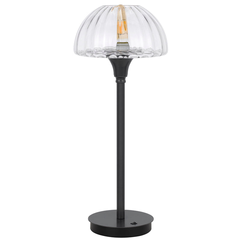 Eleanor - 24" Height Metal Table Lamp - Charcoal Gray