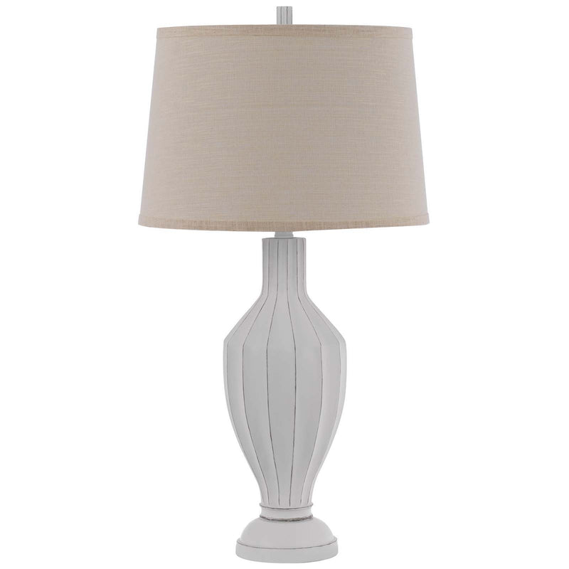 Hoover - 31" Height Resin Table Lamp - White Washed