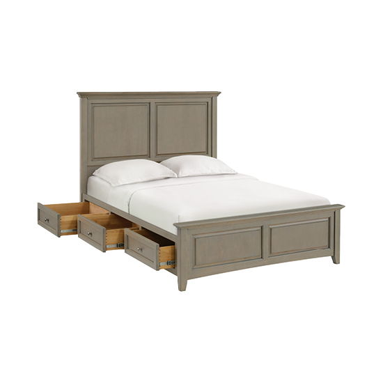 McKenzie - Queen Premier Storage Bed - Fieldstone