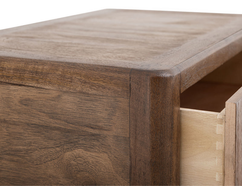 Praga - 4-Drawer Chest - Almond / Barrel Brown