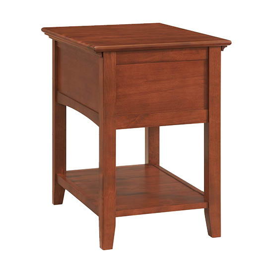 McKenzie - Chair Side Table - Glazed Antique Cherry