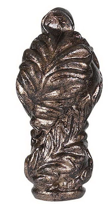 2.5" Height Metal Cast Finial - Rust