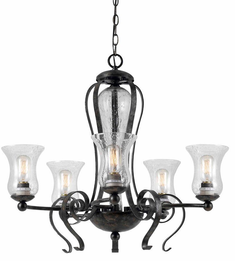 Eternity - 25" Height Metal Chandelier