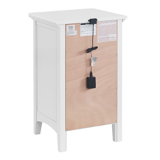 McKenzie - Small 3-Drawer Nightstand - Snowbound