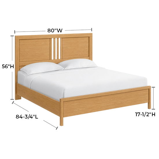 Bailey - King Bed - Natural