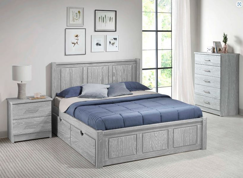 Nan Salem Aspen Solid Pine King Platform Bed With Slats by Innovations