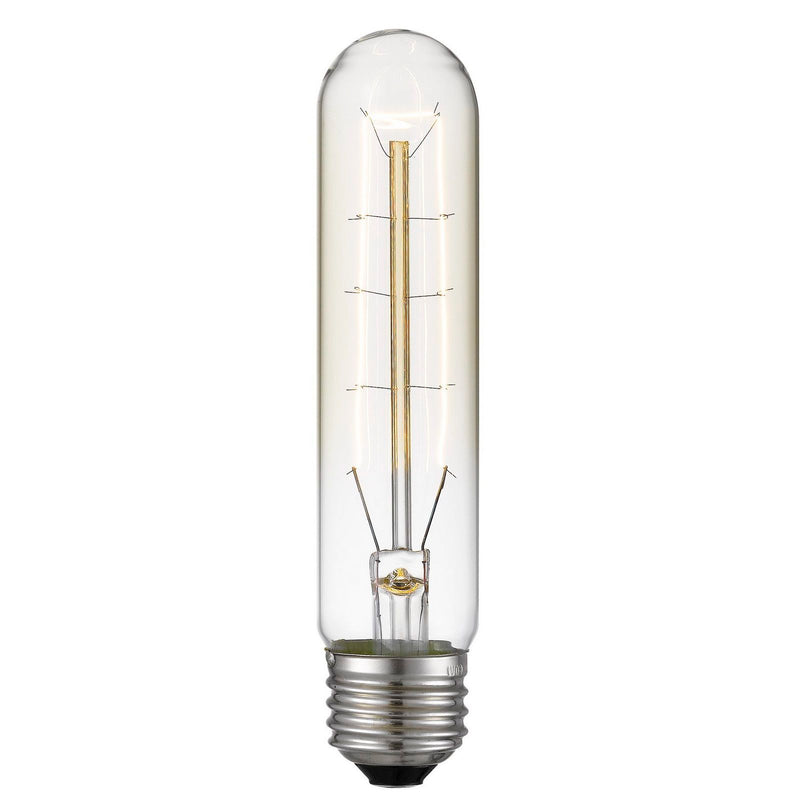 T10, Edison Bulb, 60W, 23K - Pearl Silver