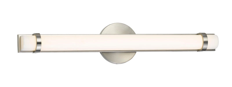 25.5" Long Metal Base Vanity Light - Brushed Steel