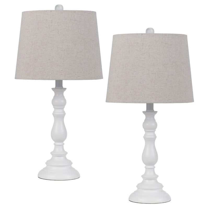 Chester - 23.5" Height Resin Table Lamp (Set of 2) - White