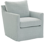 Swivel Chairs Four Seasons Miles Extra Large Slipcovered Swivel Glider Accent Chair