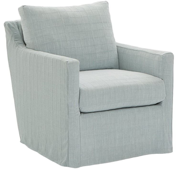 Swivel Chairs Four Seasons Miles Extra Large Slipcovered Swivel Glider Accent Chair