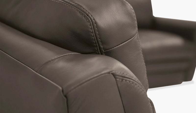 Asher Leather Reclining Sectional Sofa by Palliser