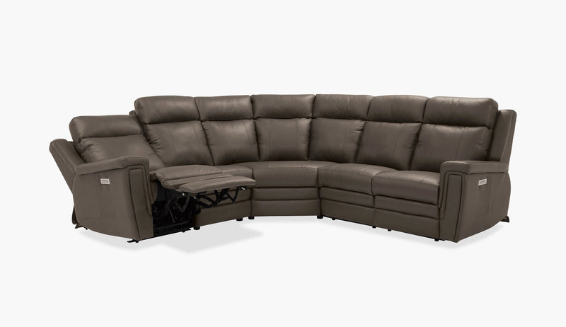 Asher Leather Reclining Sectional Sofa by Palliser