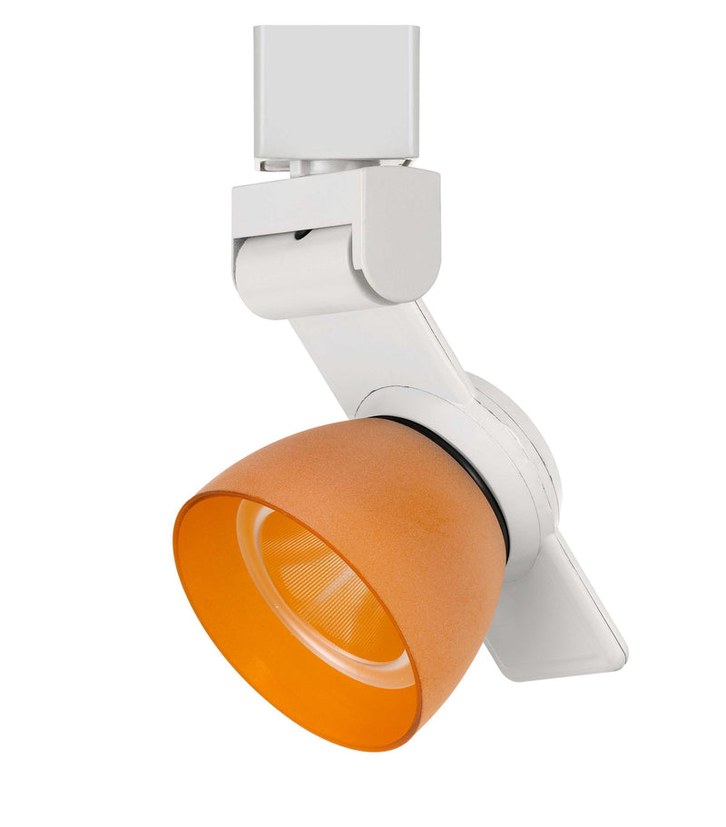 6" Height Metal Track Head - White & Orange