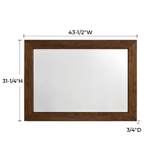 Virginia - Beveled Mirror - Americano