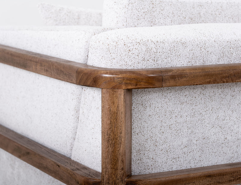 Roots - Armchair - Pearl Silver / Light Brown