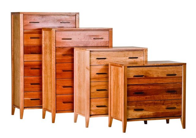 Chest Woodforms Luna 3 Drawer American Black Cherry Wood Chest