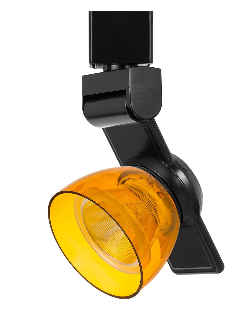 6" Height Metal Track Head - Black & Amber