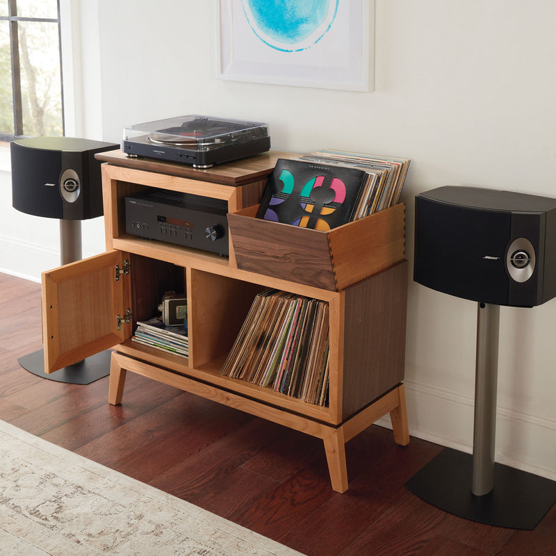 Addison - 38" W Vinyl Record Station - Natural