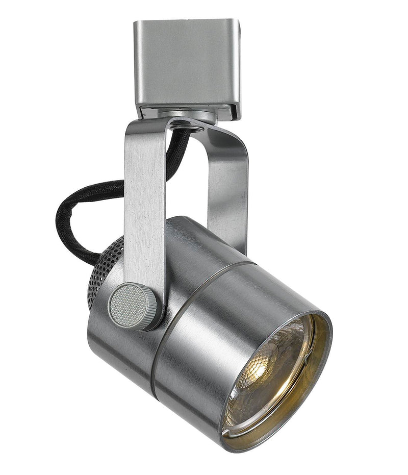 5.5" Height Metal Track Head - Brushed Steel